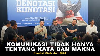 Sabrang: Komunikasi Tidak Hanya Tentang Kata dan Makna | Kenduri Cinta, Juli 2024