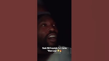 Thumbnail of Meek mill freestyles over “Went Legit” #meekmill #wentlegit #gherbo