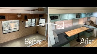 DIY RV Dining Area Makeover