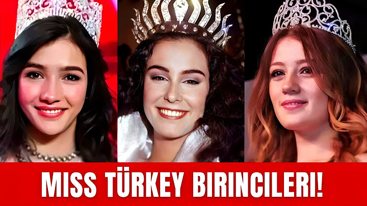 Miss Türkey Güzellik Yarişmasinda Birinici Olmayı Başaran İsimler!