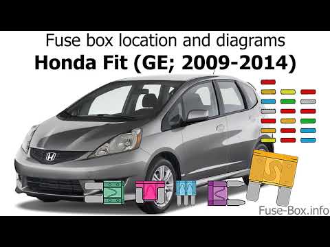 2009-2014 honda fit fuse box location and diagram