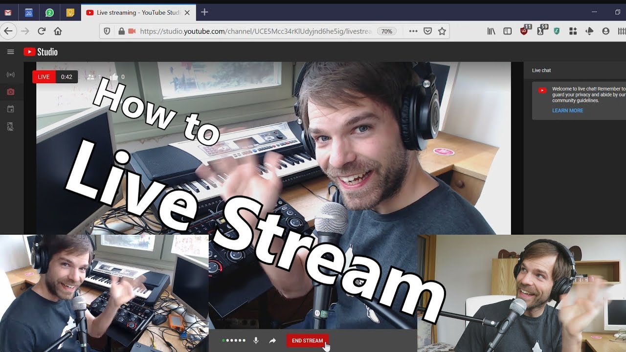 How to stream on YouTube with the RC-505 and My Streaming Setup - Apr 20th 20