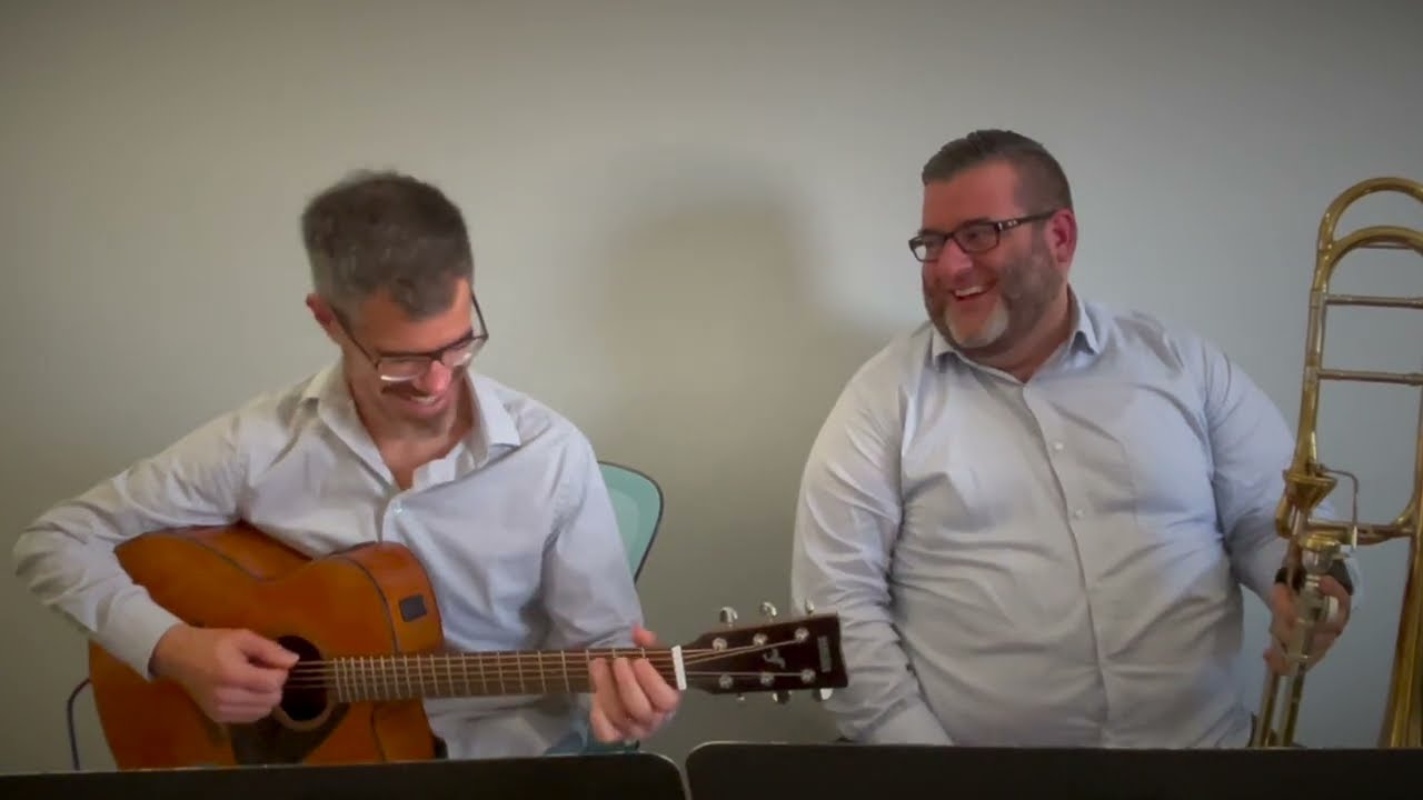 Allemande from Suite No. 3 by Bach, arr. Seven19 | Ben McIlwain, trombone & Nick Ciraldo, guitar
