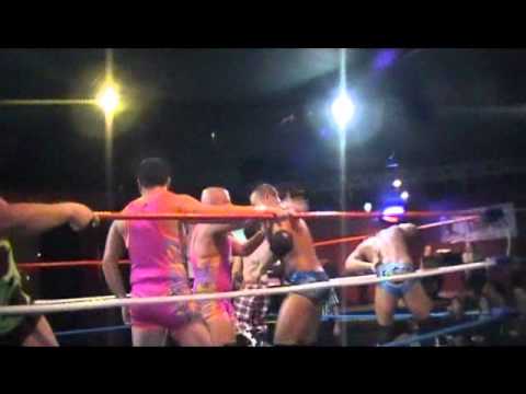 ASWFL 2/25/2011 11-Man Over the Top Rope Battle Ro...