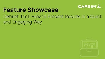 Debrief Tool: How to Present Results in a Quick and Engaging Way