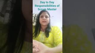 Day to Day responsibilities of Scrum Master #scrumcertification #ScrumMaster
