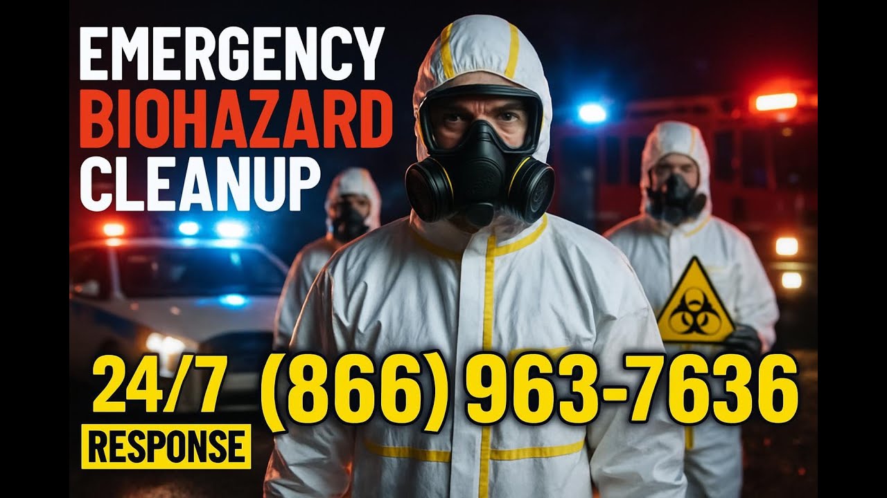 EMERGENCY BIOHAZARD CLEANUP - 24/7 Professional Response | Call (866 ...