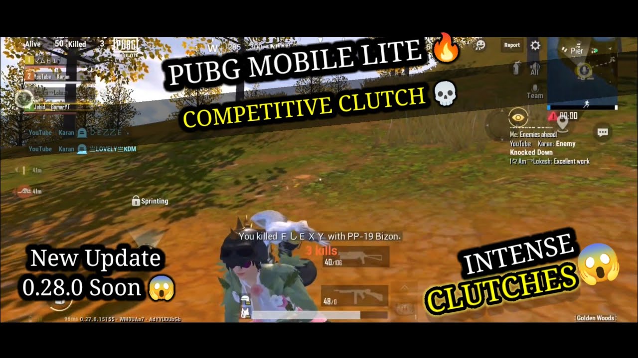 PUBG MOBILE LITE 🔥 NEW UPDATE | COMPETITIVE CLUTCHES FULL RUSH GAME PLAY NEW UPDATE SOON 😍 0.28.0 