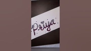 Priya English cursive calligraphy