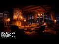 Elegant Jazz Piano &amp; Crackling Fireplace - Soft Nighttime Lounge Ambience | Instrumental Music