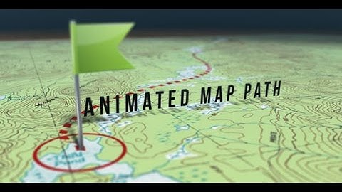 After Effects Template : Animated Map Path