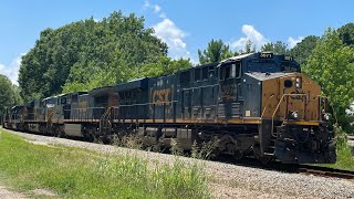 Massive CSX lash up w/ ￼6 engines!!