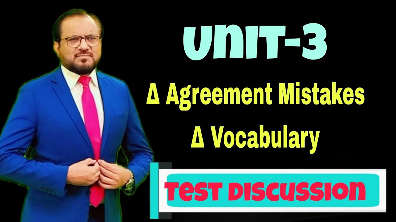 Improvers Test Discussion Unit#3 | 2025 | Sir Ali Shan Rao