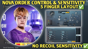 NEW 2.3🔥 NOVA ORDER SENSITIVITY/ NOVA ORDER CONTROL CODE BGMI/PUBG STAR RAJ BGMI 5 FINGER LAYOUT