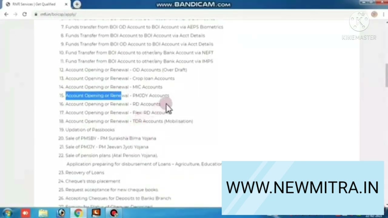 rnfi mein bank of India ka CSP apply kaise karte hay aur क्या-क्या Suvidha Milta Hai