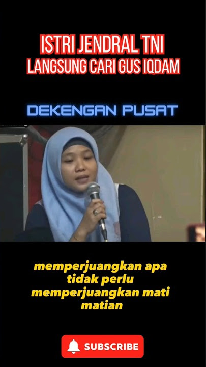 ngaji gus Iqdam | kedatangan istri jendral TNI #shorts
