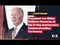 President biden delivers remarks at the dday anniversary commemoration ceremony  voa news