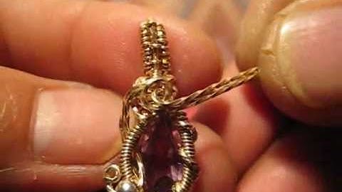 Wire Wrapped Pendant TUTORIAL | February Gem No. 2 | Part 2
