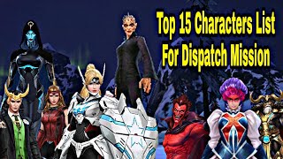Top 15 Characters Rank For Dispatch Mission Higher Stages And Important Tips - Marvel Future Fight