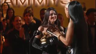 The Grammys audience reacting to Olivia Rodrigo’s win of Best New Artist