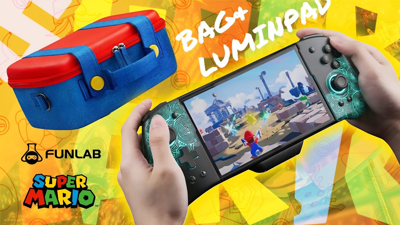 Nintendo Switch OLED için Süper Mario Temalı Çanta ve Luminpad İncelemesi | Funlab