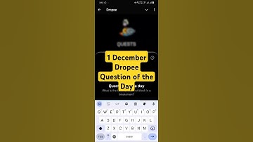 1 December Dropee Question of the Day #dropee #shorts #shortsfeed