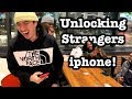 Unlocking Strangers Iphone Magic Trick!