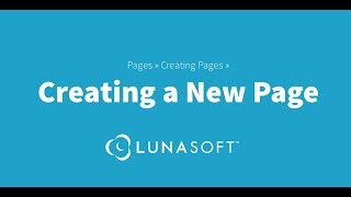 How To Create a Page Using the LunaSoft Content Management System screenshot 1