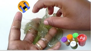 part 2 கெட்டுப் போன green Slime 🤪 பாசி கலர்ல மாறிடுச்சு🤧😭/ Slime review Tamil/ Easy craft and art