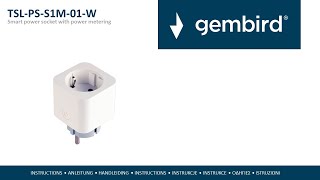 Gembird TSL-PS-S1M-01-W installation instructions