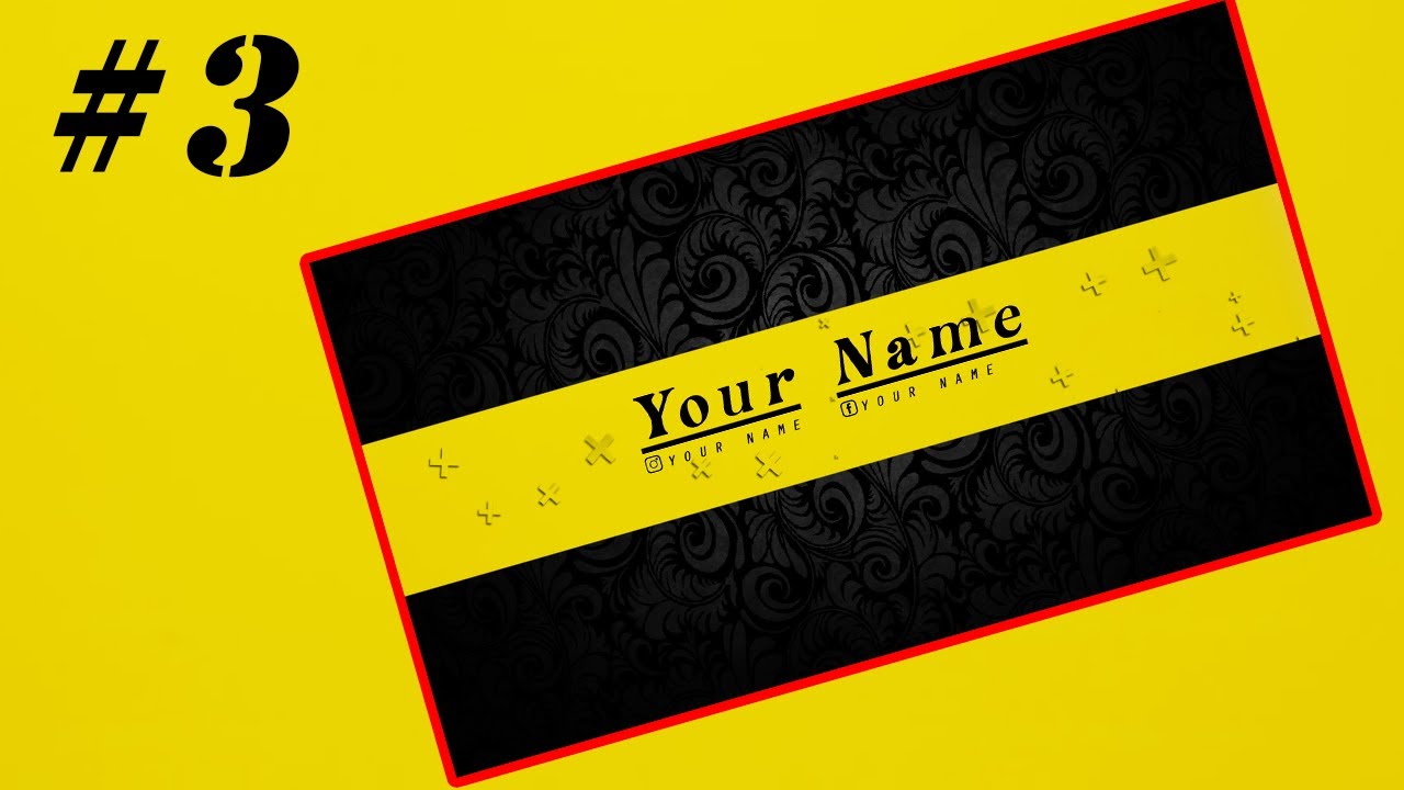 Free Yellow Youtube Banner 3 YouTube