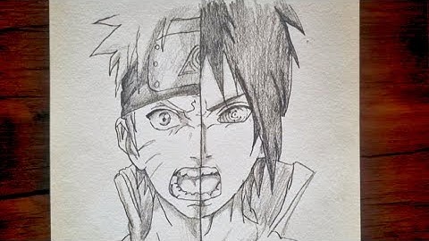 Naruto Six Paths Sage Mode vs Sasuke – Epic Drawing Tutorial (Anime Art Style)