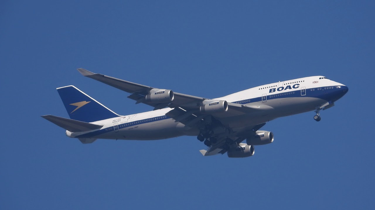 G BYGC BOAC BOEING 747 400 BA100 RETRO