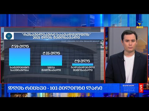 #საქმიანისაღამო: დღის რიცხვი - 103 მილიონი ლარი