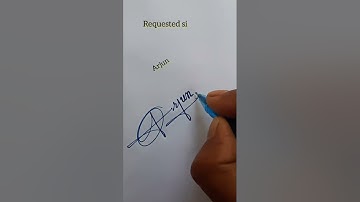 Sign your signature .. Arjun #signature #design #sign #art #autograph #signkaro #shortvideo #logo