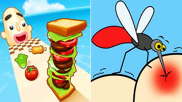 Satisfying ASMR Gameplay - Help Me : Tricky Story vs Sandwich Runner All Levels