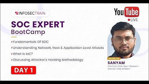 DAY 1 : SOC Expert Bootcamp | Fundamentals Of SOC | What is IoC? By Sanyam