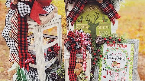High end dollar tree farmhouse Diy home decor, Christmas 2020 DIYs, Friend Friday , Farmhouse decor