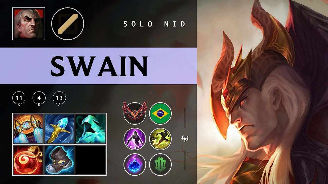 Swain Mid vs LeBlanc - BR Grandmaster Patch 25.23