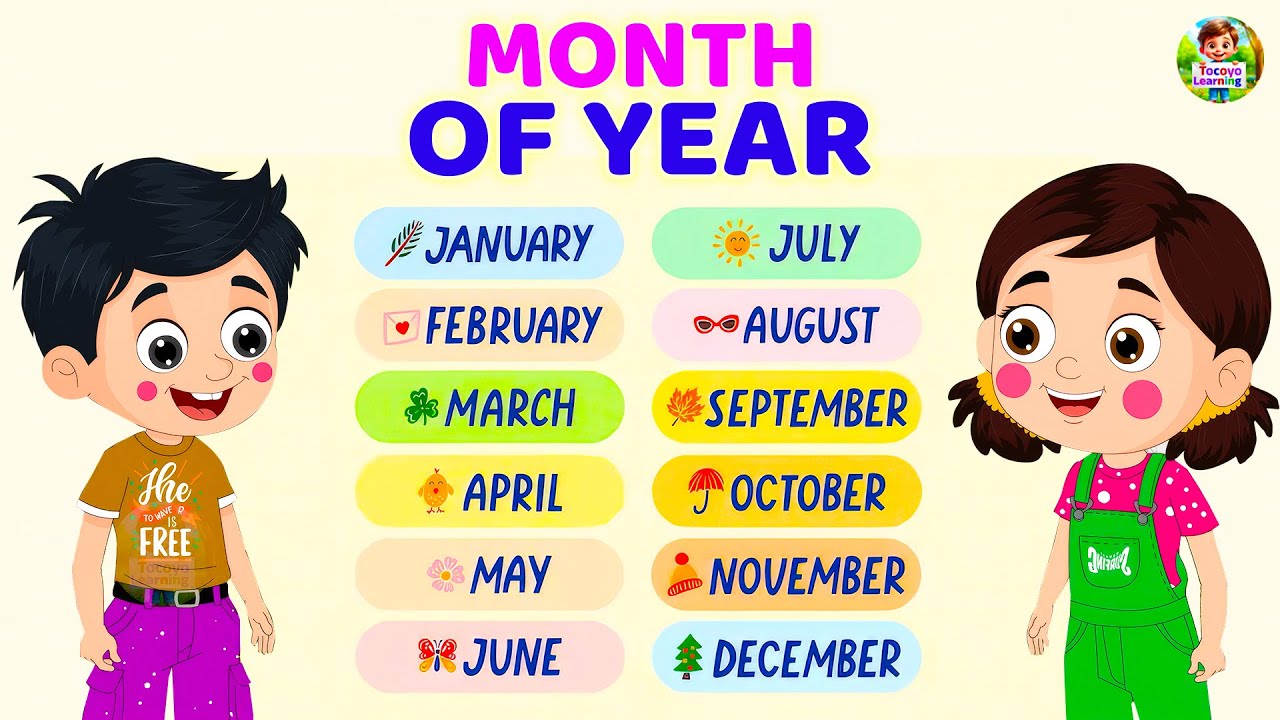 Months Of The Year Song | Song for Kids | Tocoyo Learning Video