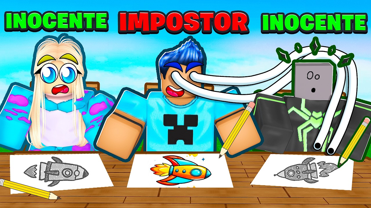 Descubra o ARTISTA IMPOSTOR no Roblox