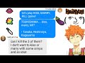 'Kiss, Marry, Kill' - Haikyuu group chat (texting story)