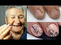 Первый в жизни маникюр в 76 лет | Очень чистый маникюр и идеальные блики | Дизайн ногтей вензеля