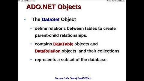 C# U5  Ado dot Net Architecture Core Objects