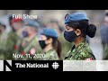 CBC News: The National | Remembrance Day altered by COVID-19 | Nov. 11, 2020
