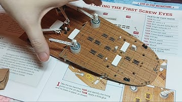 Titanic hachette agora models issue 132 fitting the first screw eyes part 1