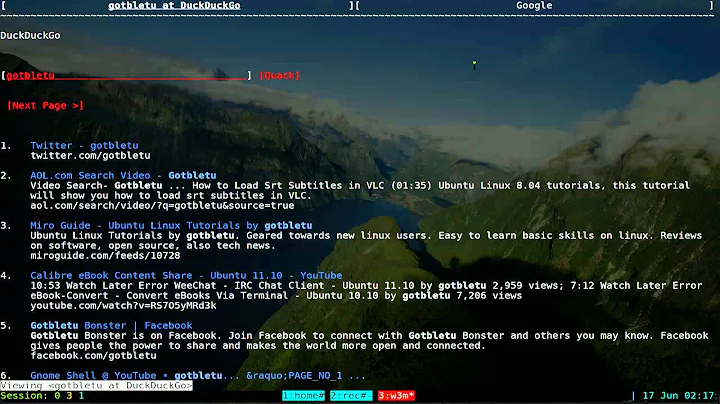 W3M - Text Based Web Browser - Linux TUI