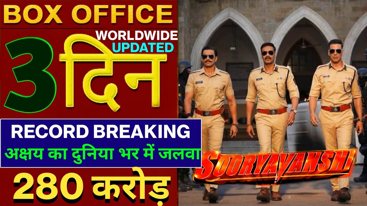 Sooryavanshi Box Office Collection, Sooryavanshi 3rd Day Collection