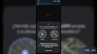 Iniciar sesión en App y permisos iniciales. Alertas POIs-GPS App Android.