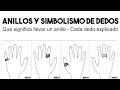 Anillos y simbolismo de dedos | ¿En qué dedo debes usar un anillo? | Anillos y sus significados